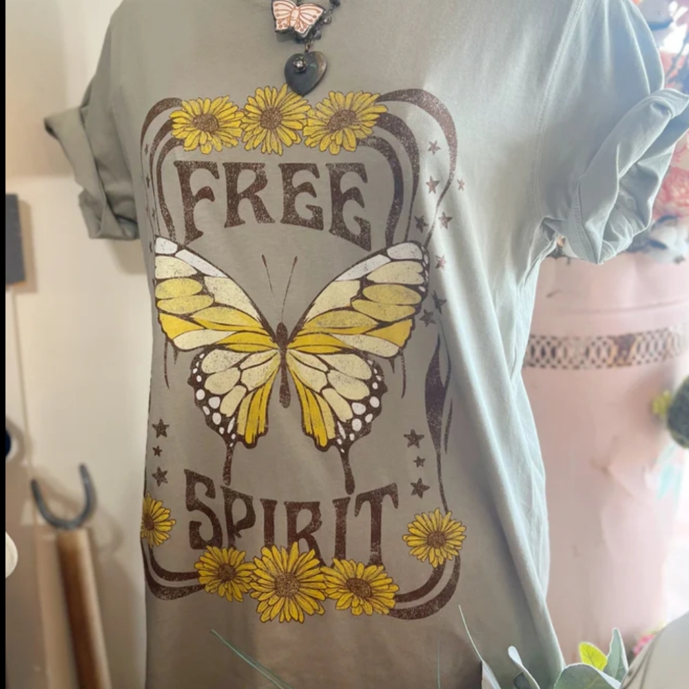 Free Spirit Butterfly T-shirt